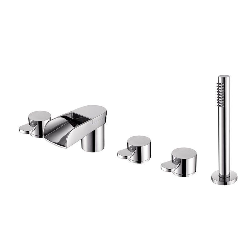 138057 table top five hole waterfall bathtub faucet